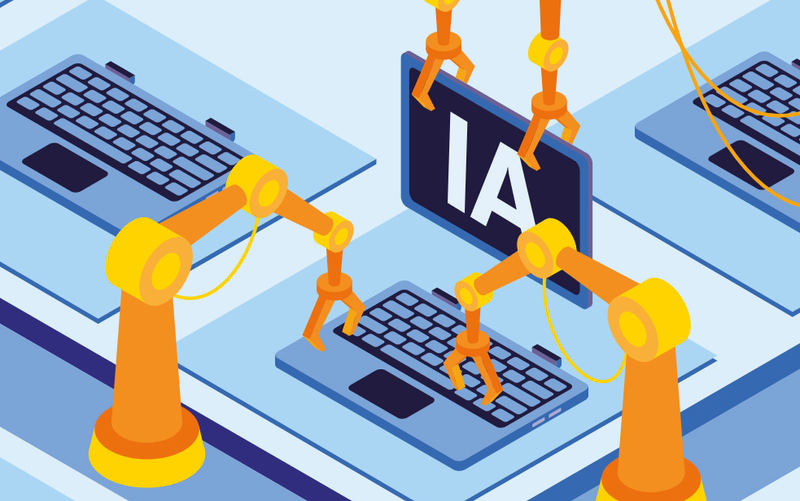 Aula latinoamericana con estudiantes y tecnología educativa