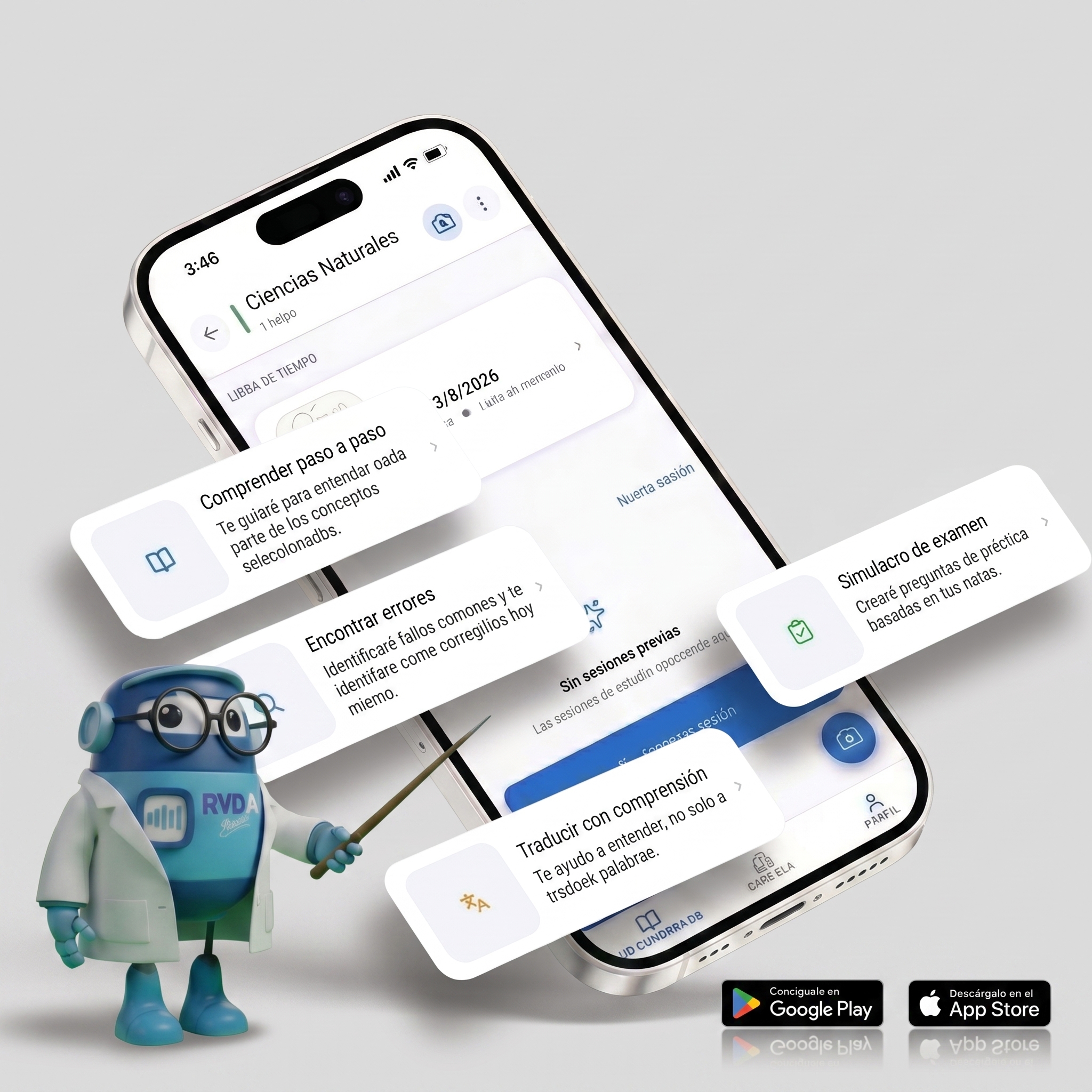 Actividad abierta en la APP móvil de RVD.AI